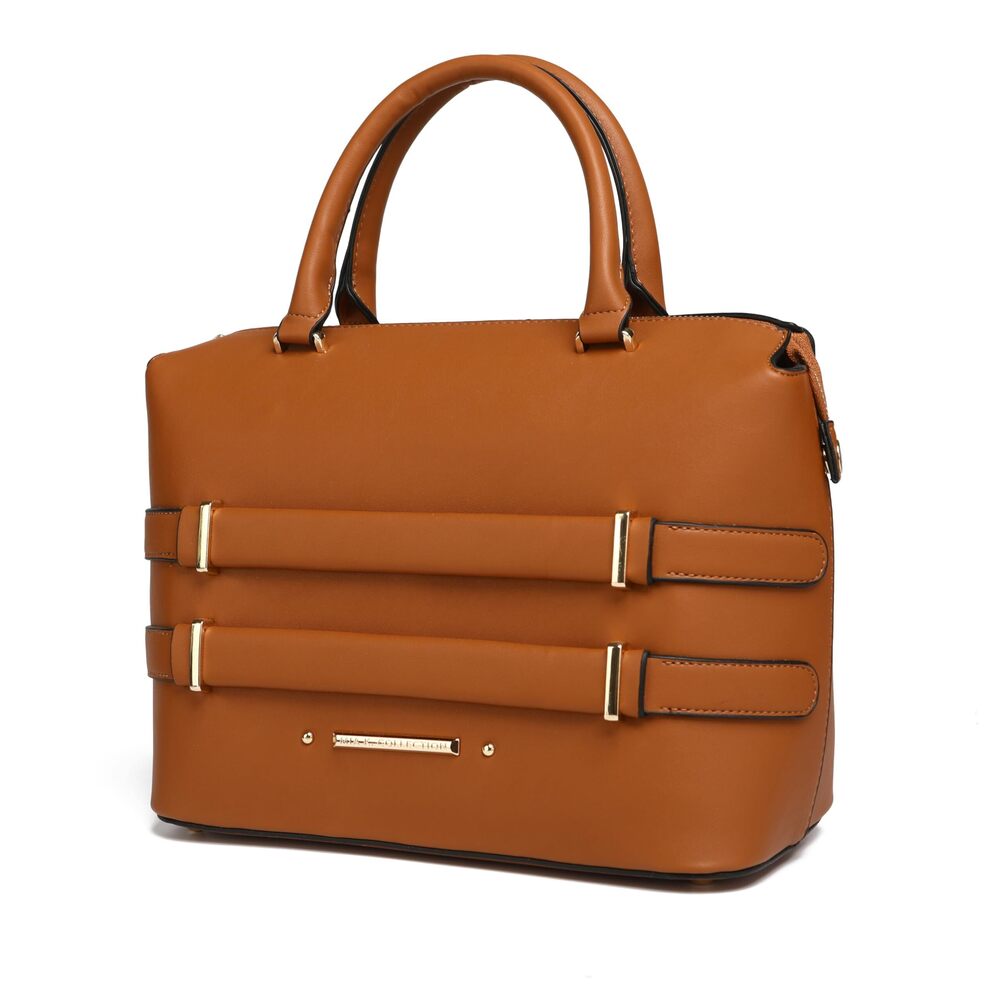 2265 Satchel Bag , Vegan Leather Top Handle Handbag Purse by Mia K